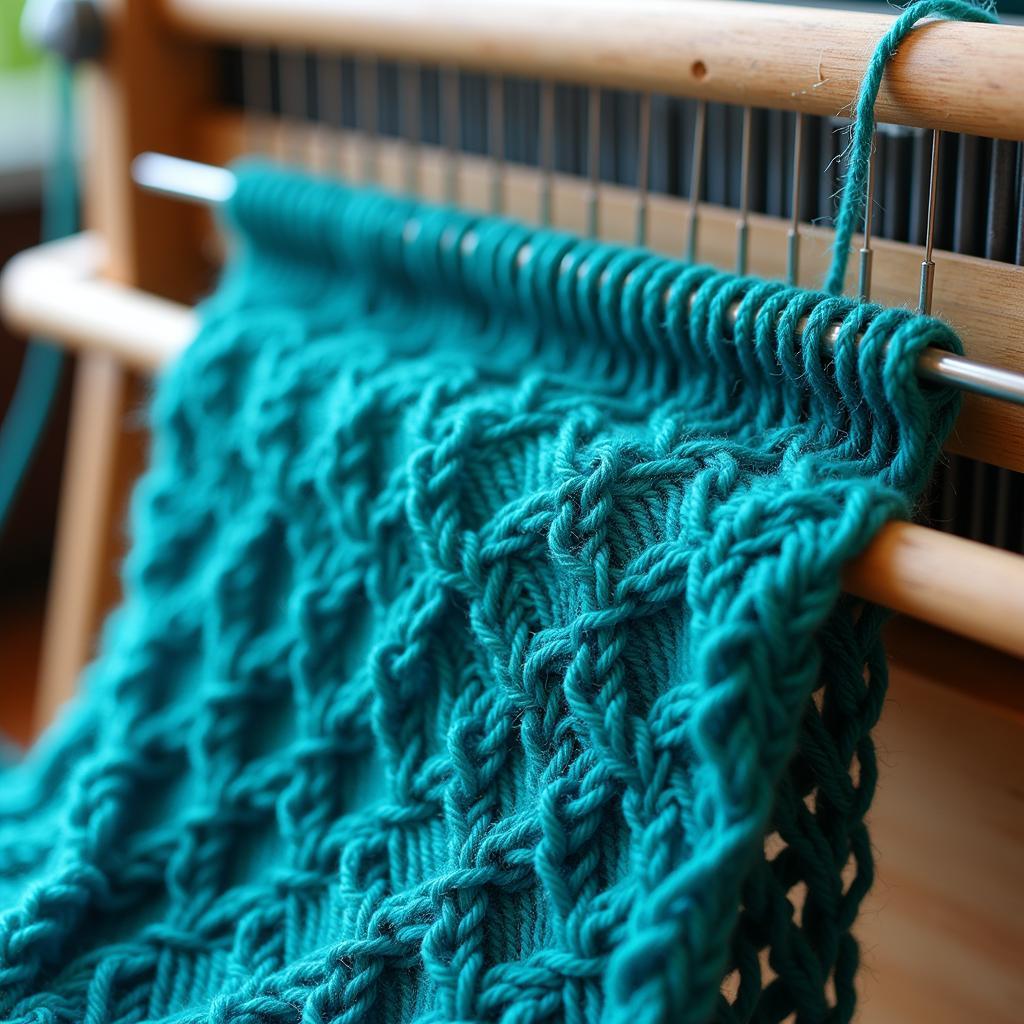 Free Knitting Machine Pattern for a Scarf