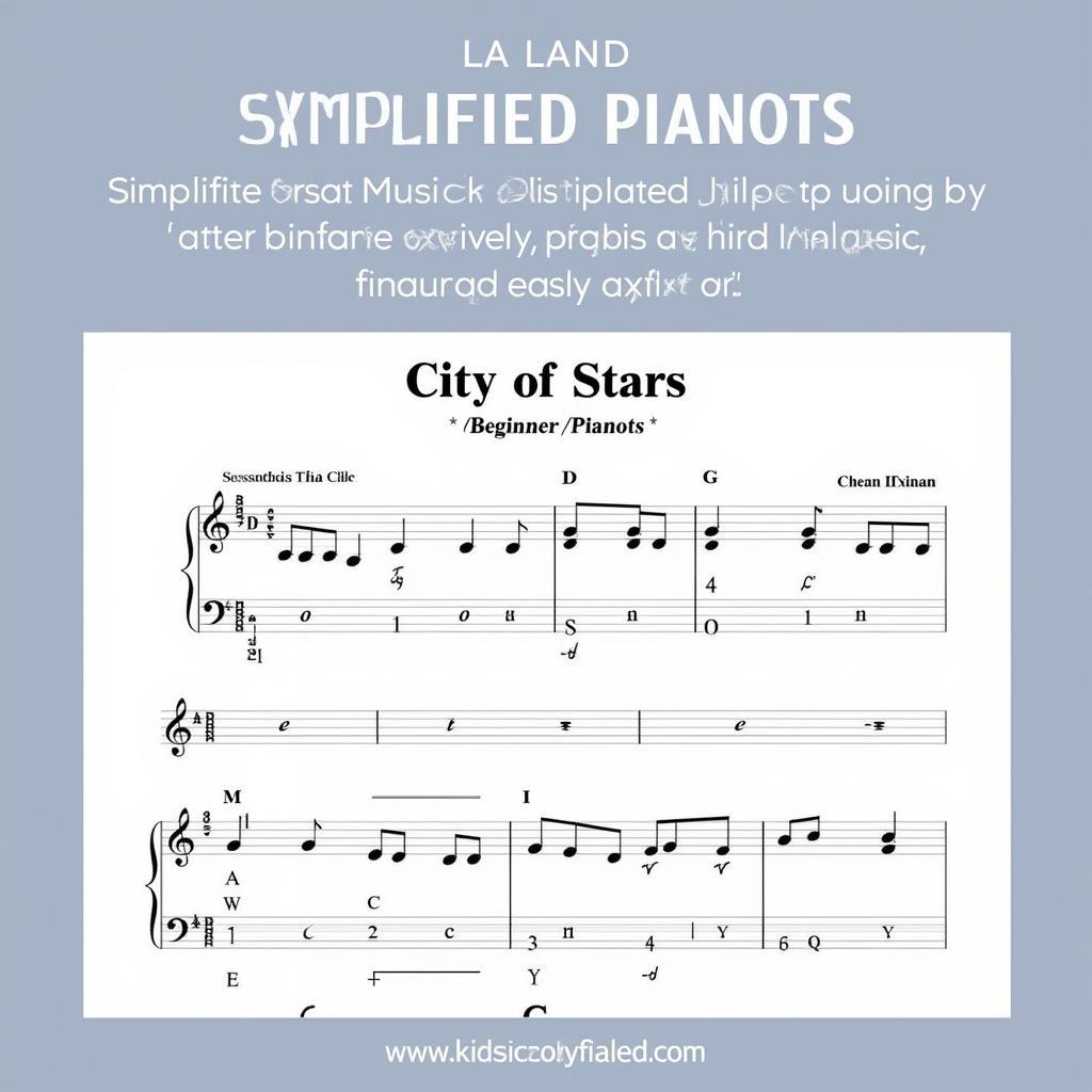 Free La La Land Sheet Music for Piano Beginners