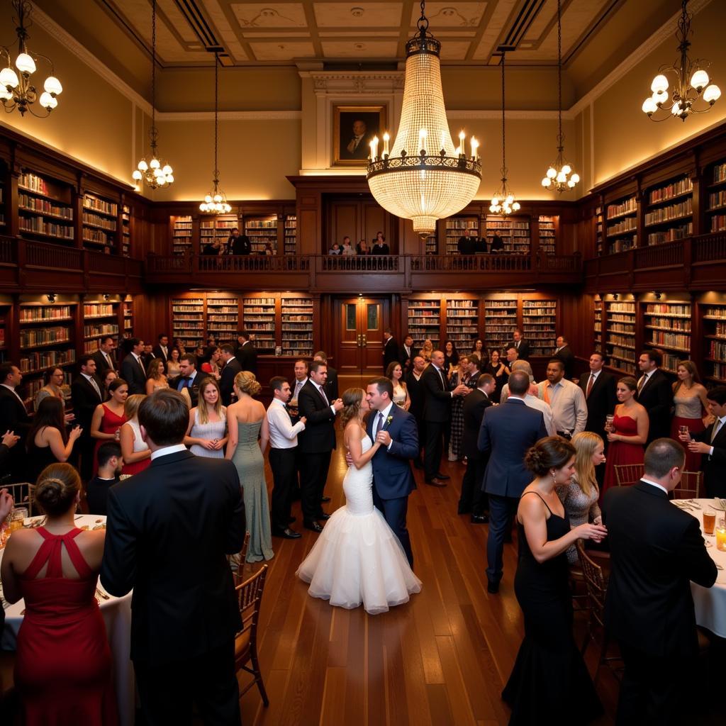 Free Library Philadelphia Wedding Reception