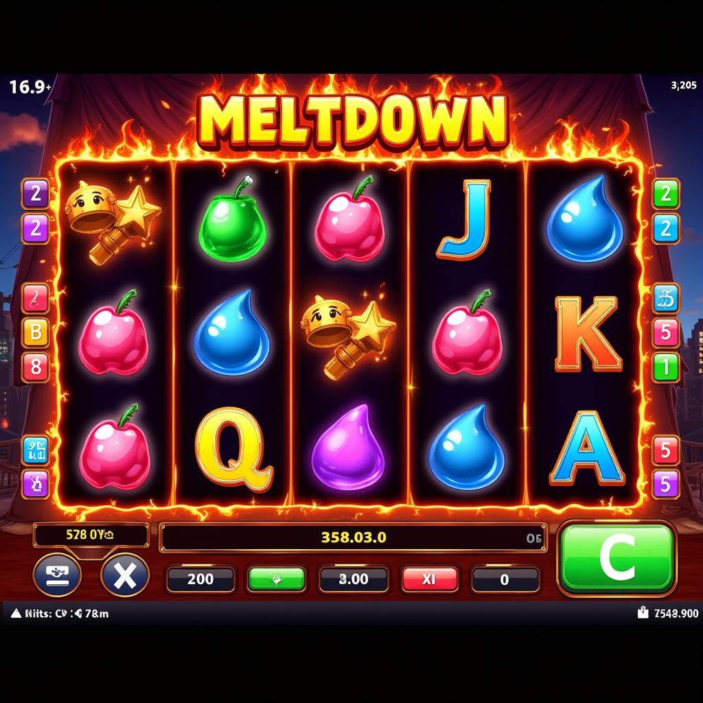 Free Meltdown Slots Gameplay Screenshot