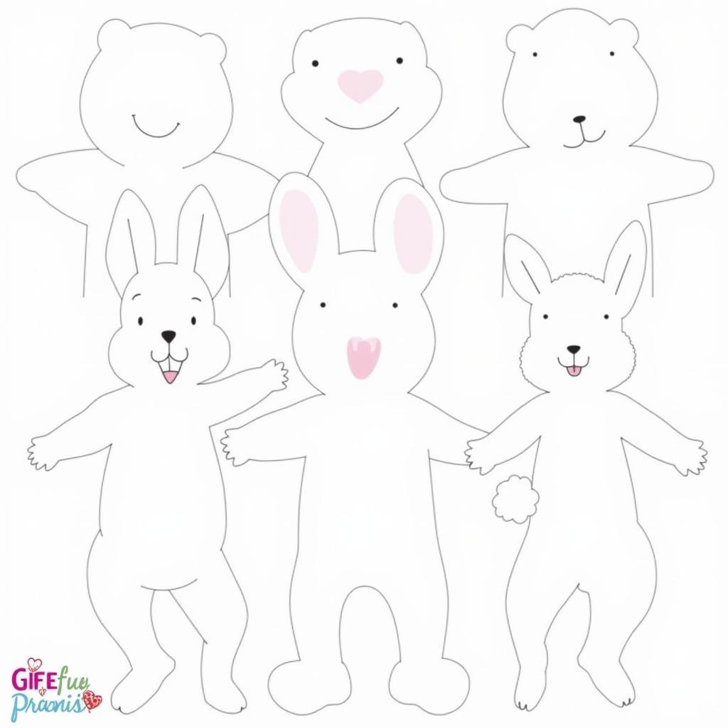 Variety of Free Printable Bunny Puppet Templates