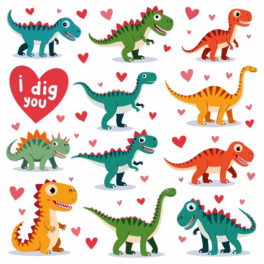 Free Printable Dinosaur Valentines for Kids