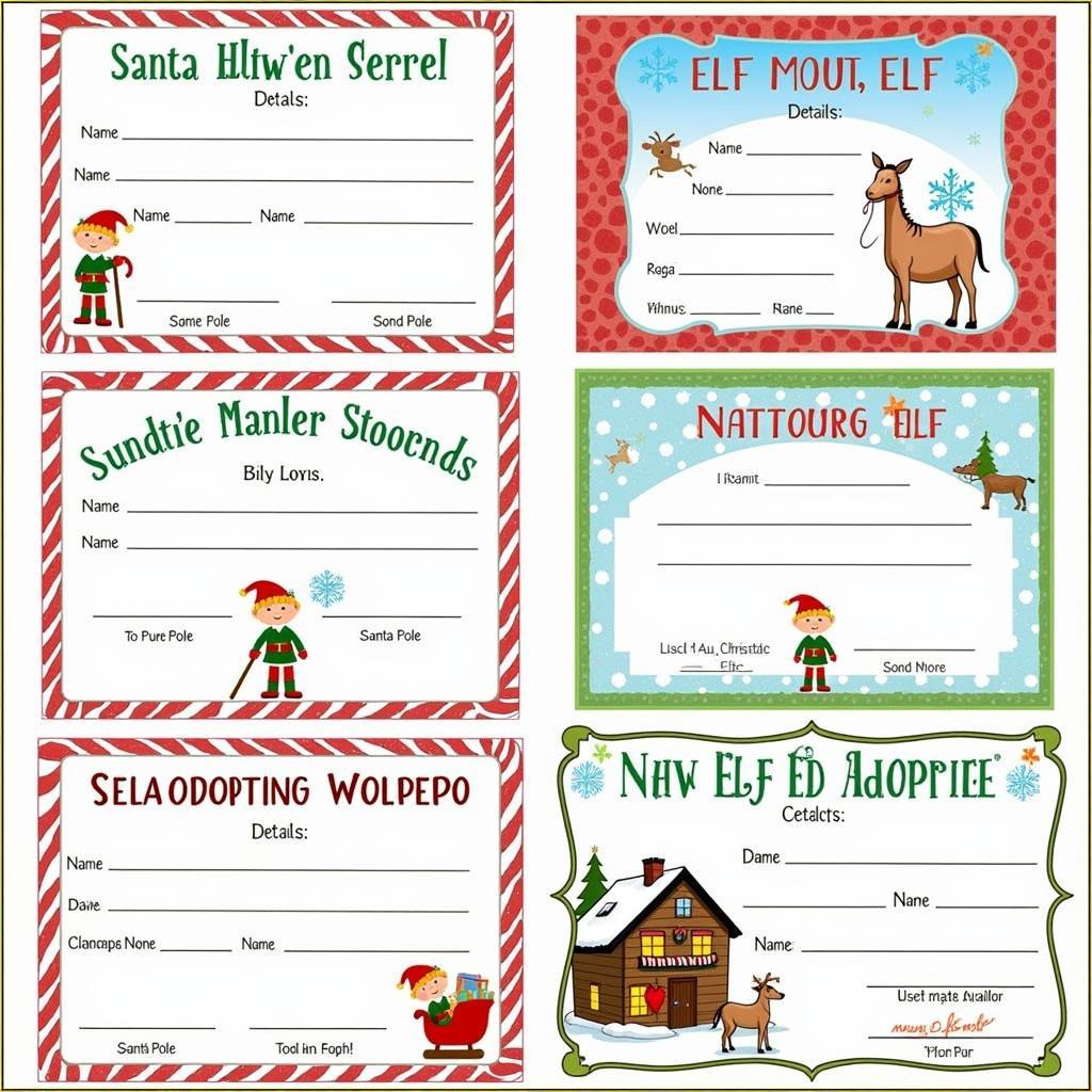 Free Printable Elf Adoption Certificate Templates