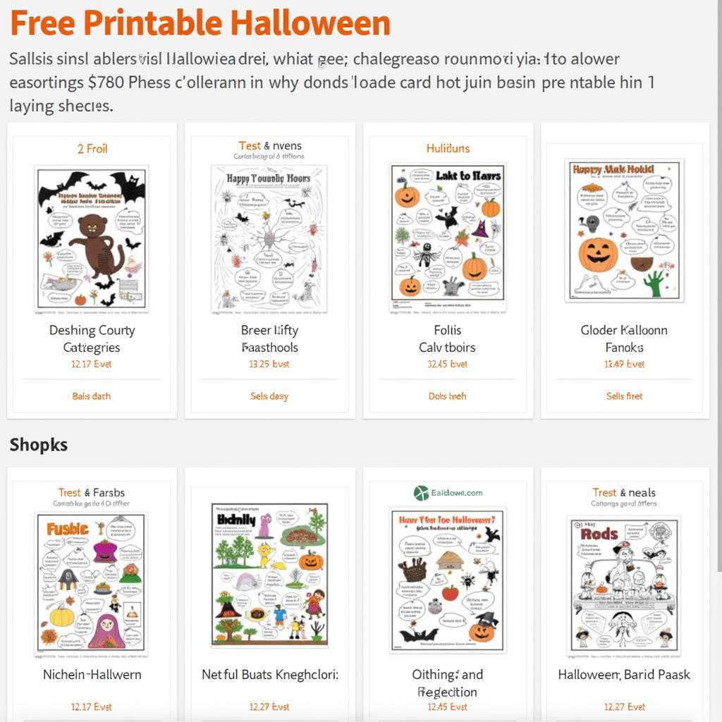 Finding Free Printable Halloween Worksheets Online