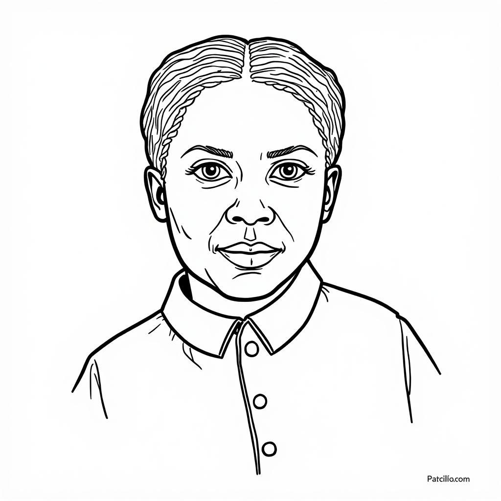 Free Printable Harriet Tubman Coloring Page