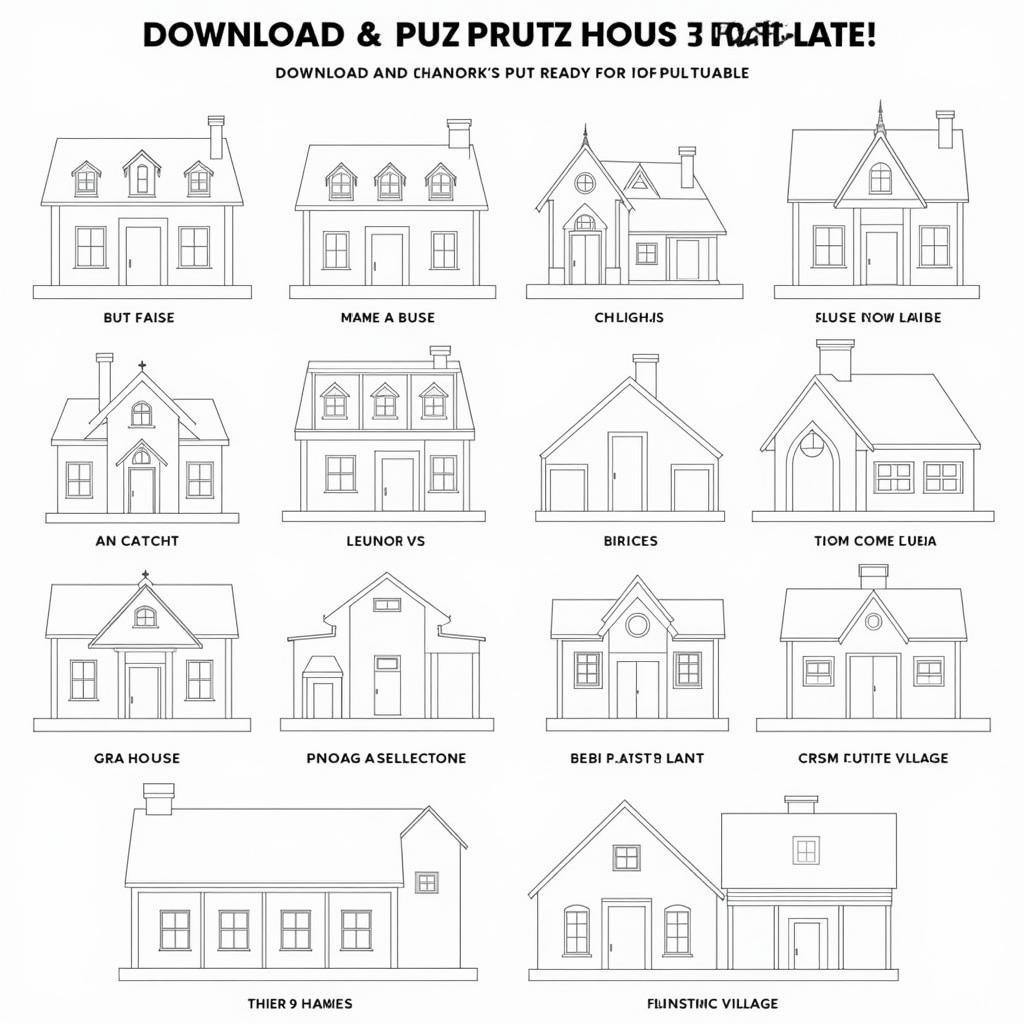 Free Putz House Templates Download