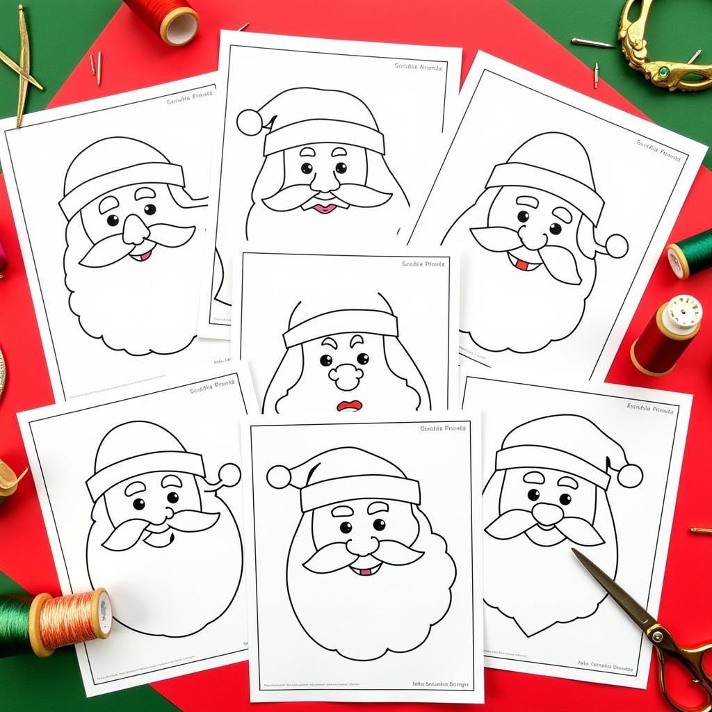 Free Santa Applique Patterns for Christmas Crafts