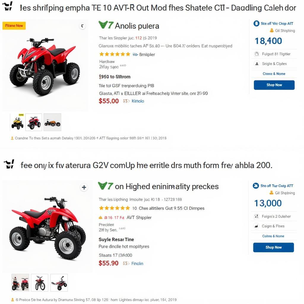 Online Deals for 125cc ATVs with Free Shipping