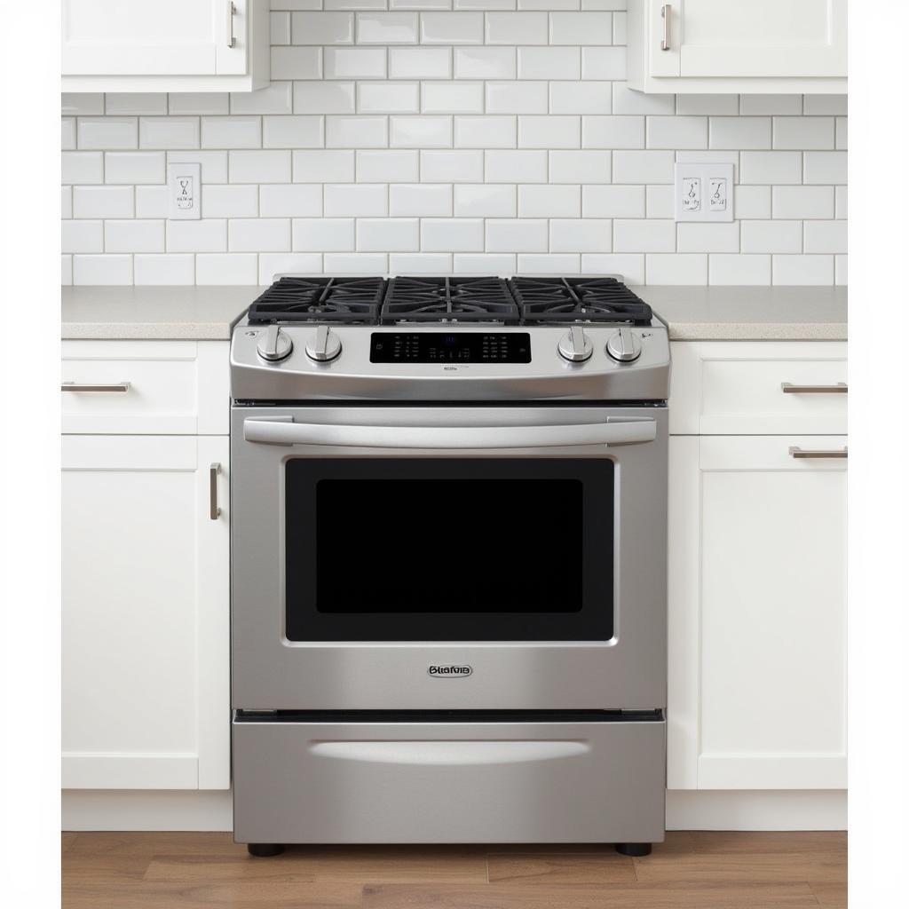 Modern Free-Standing 36-inch Electric Range in a Sleek Kitchen