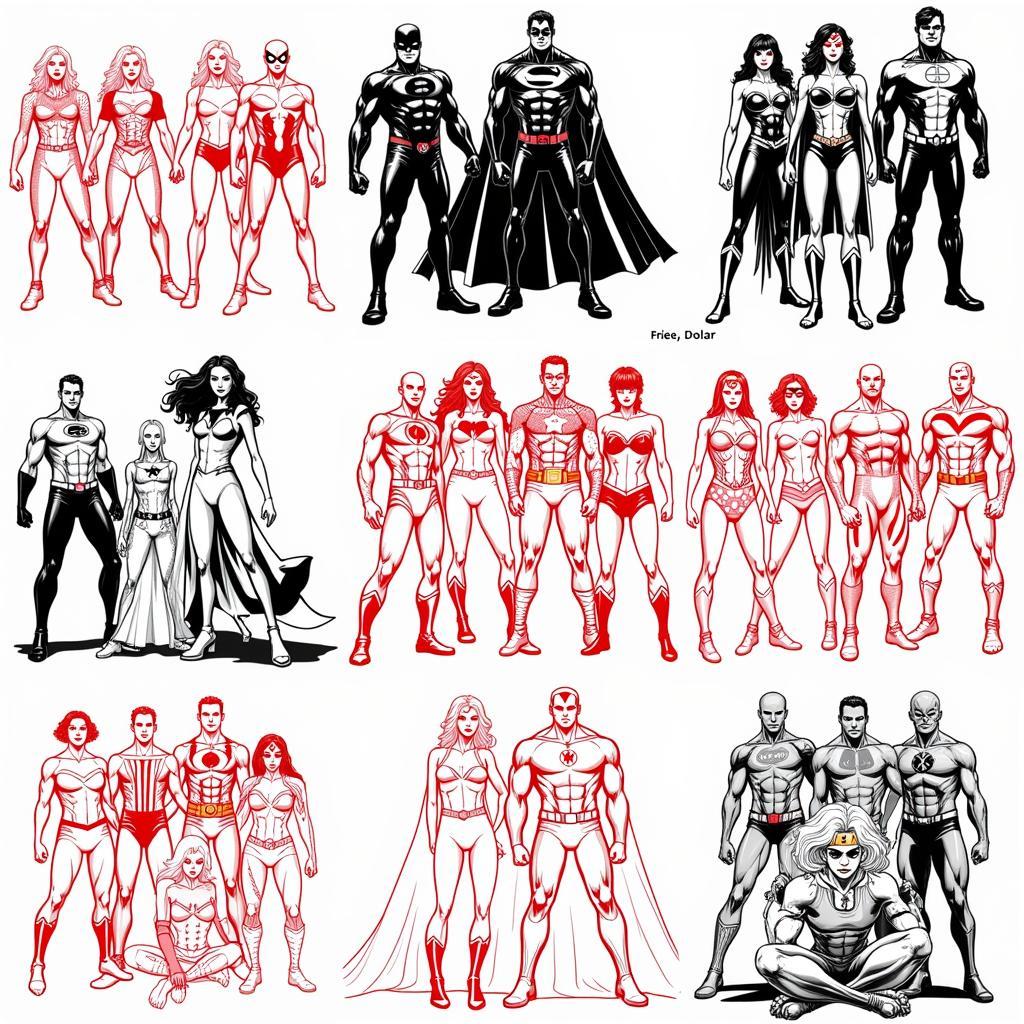 Examples of Free Superhero SVGs