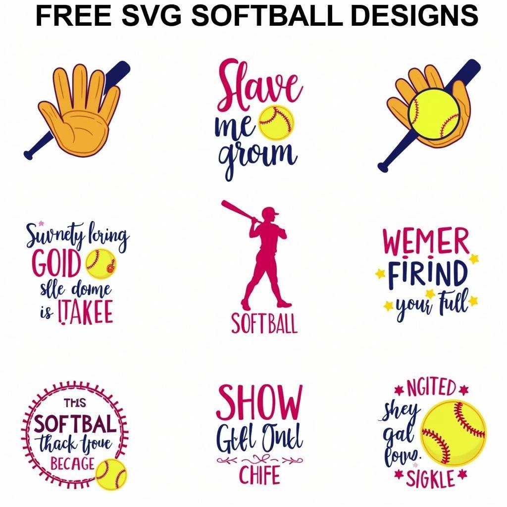 Free SVG Softball Designs for Creative Projects