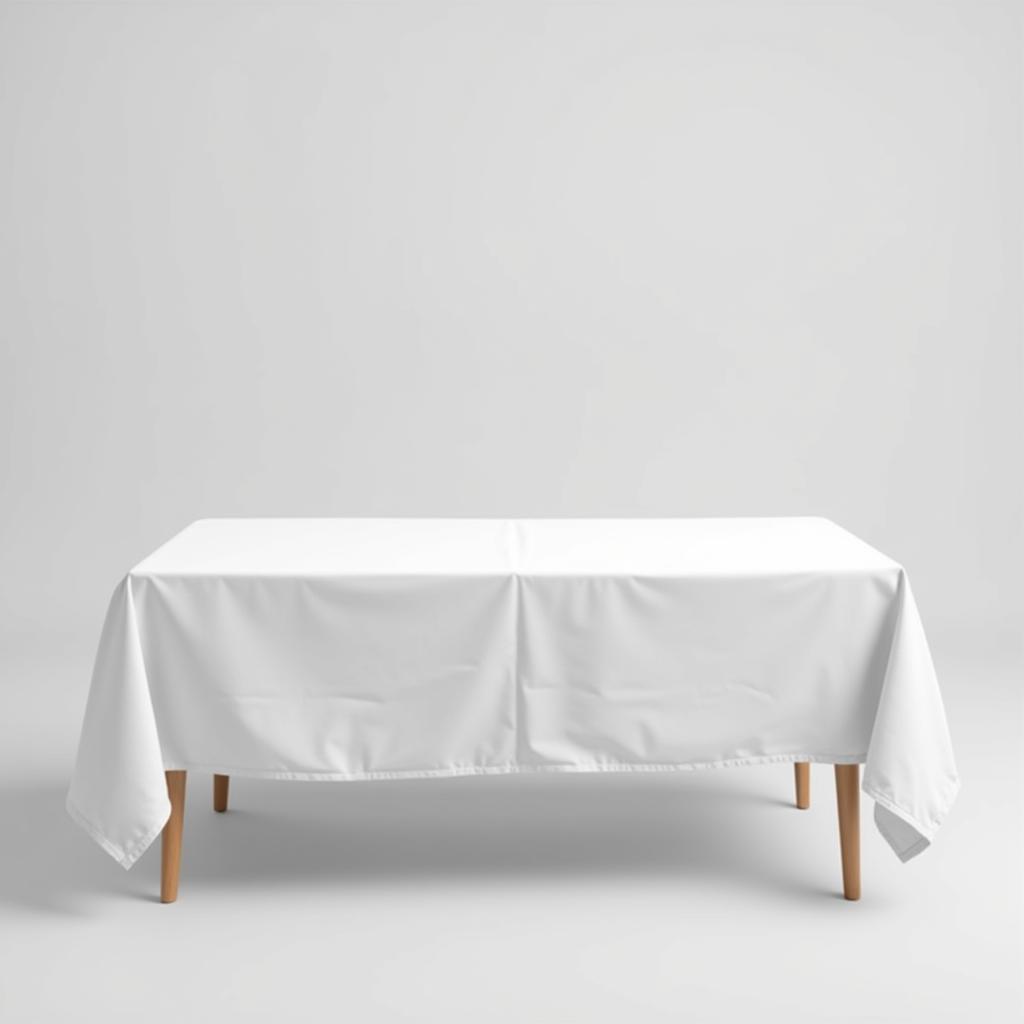 Free Tablecloth Mockup - Blank Template