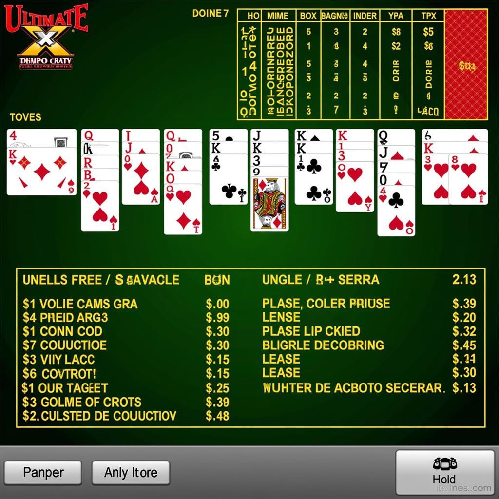 Free Ultimate X Video Poker Basics