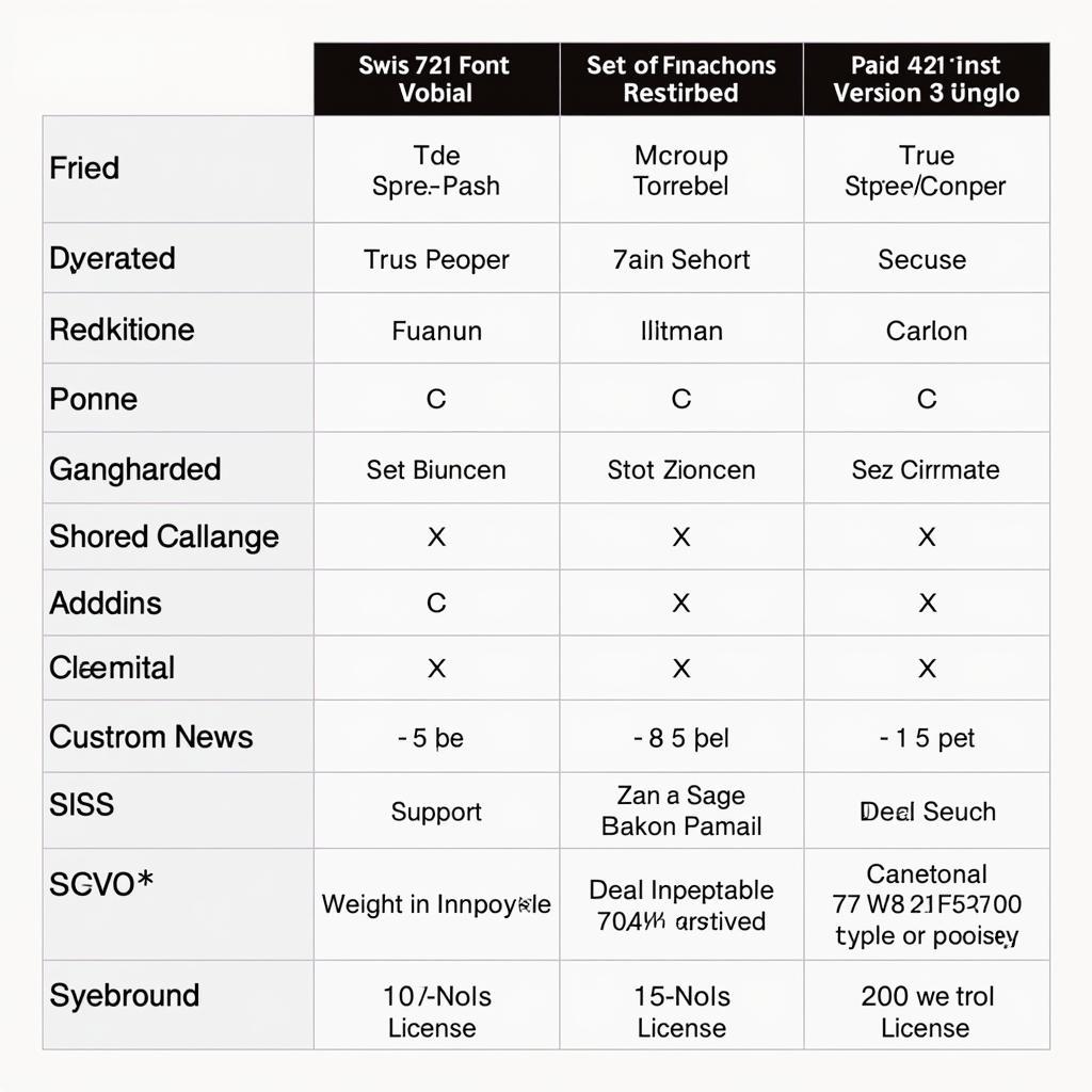 Free vs. Paid Swiss 721 BT Fonts