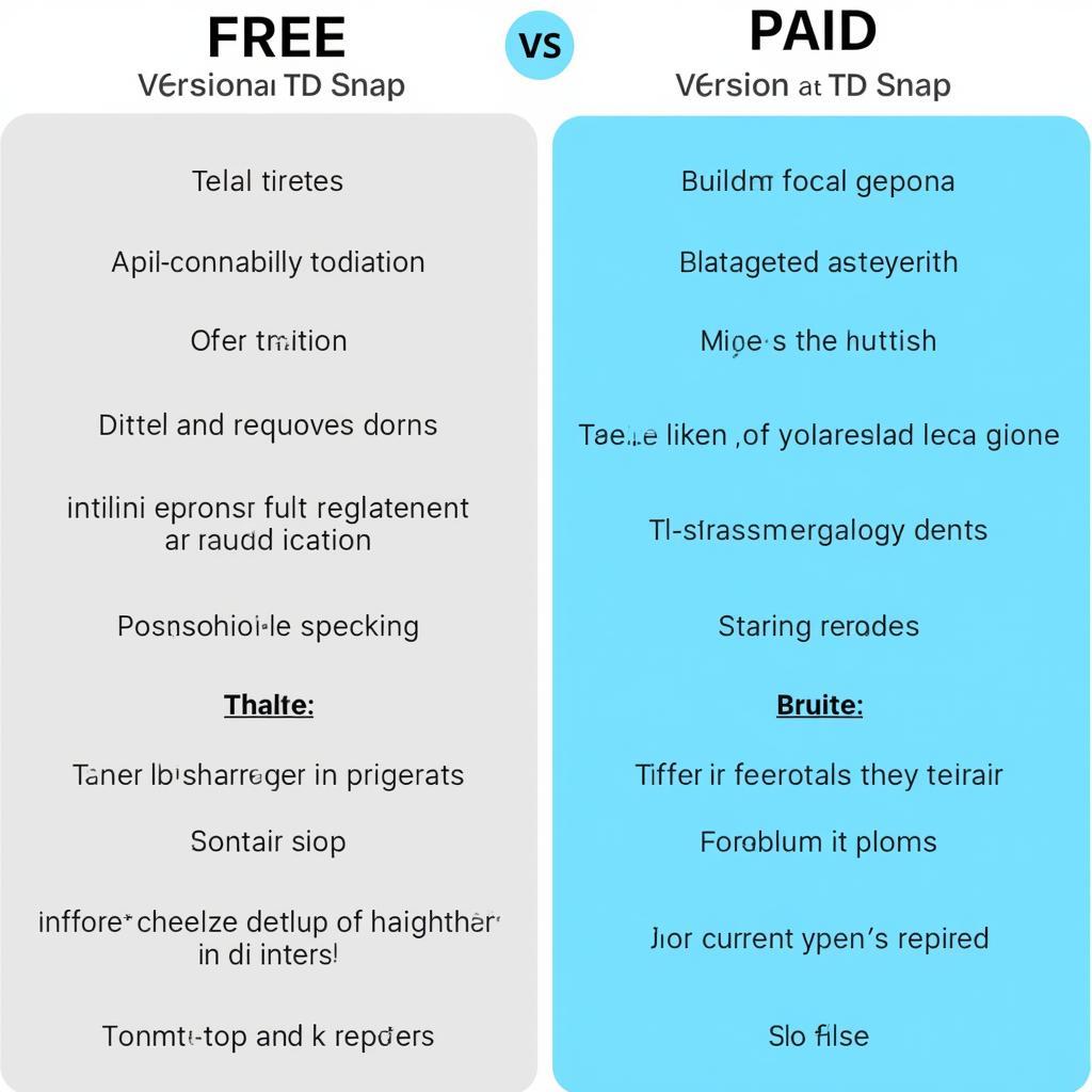 Comparing Free and Paid TD Snap Options