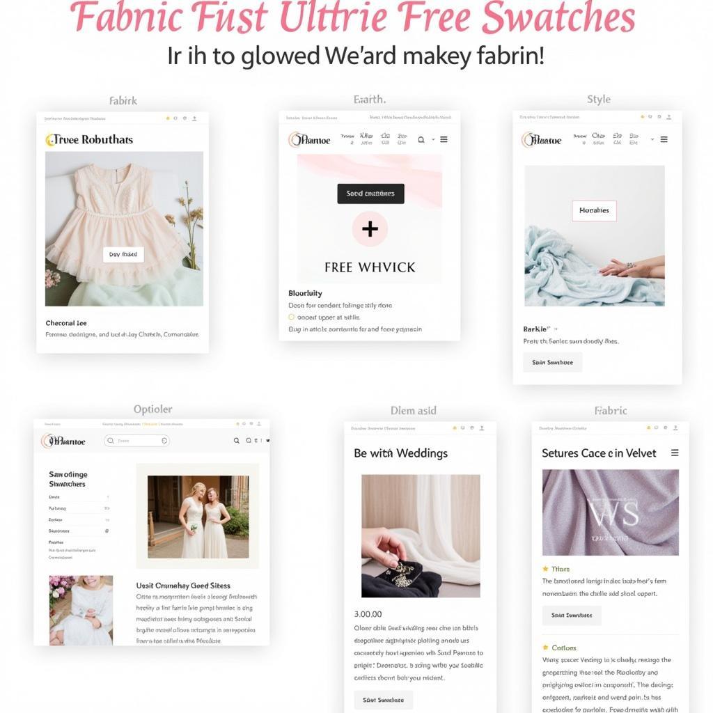 Finding Free Wedding Fabric Swatches Online