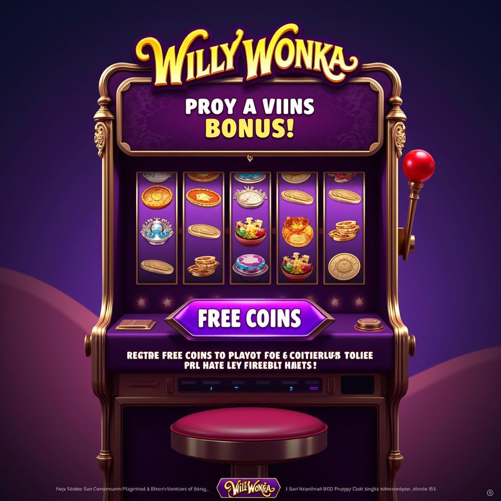 Willy Wonka Slot Machine with Free Coins