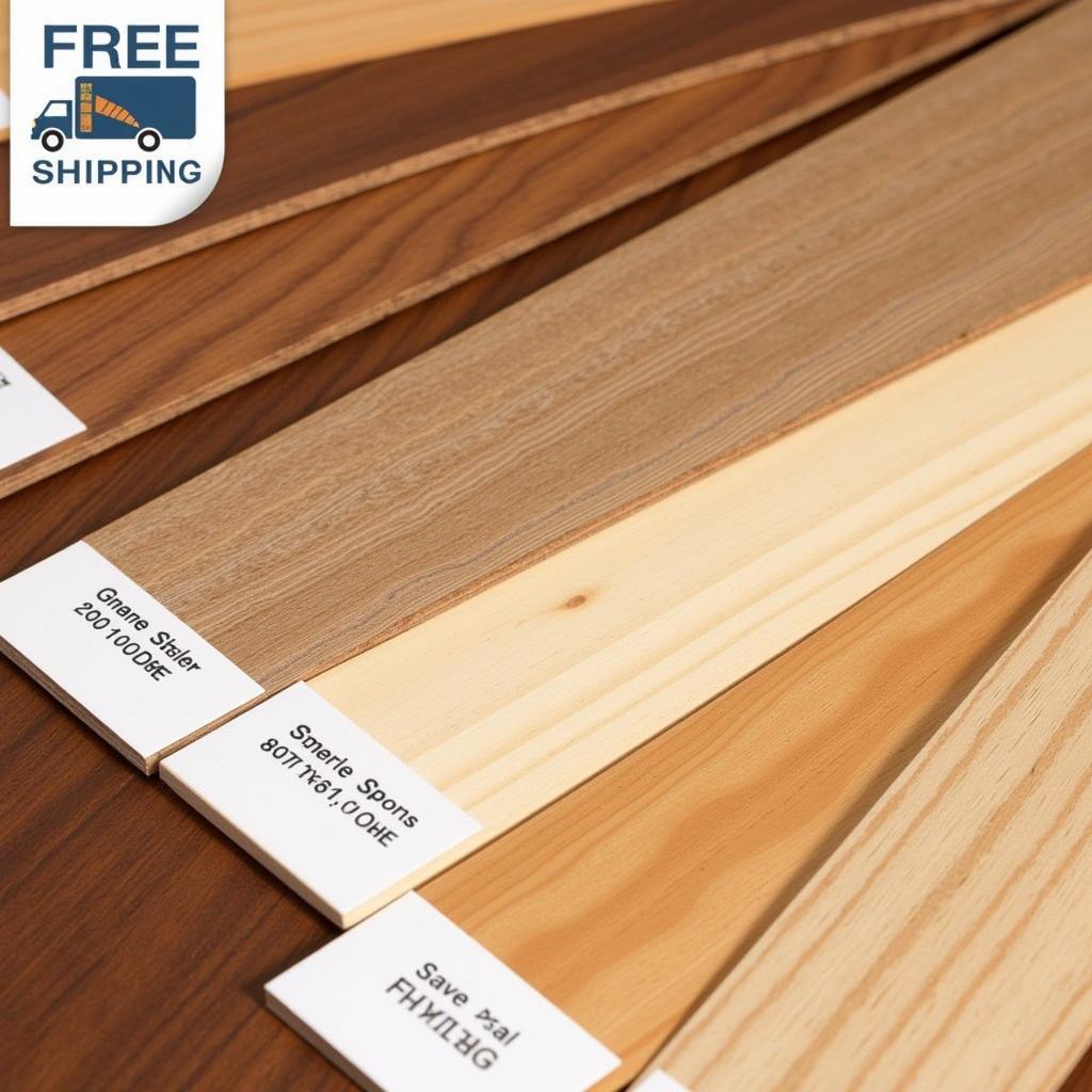 Comparing Free Wood Samples with Shipping