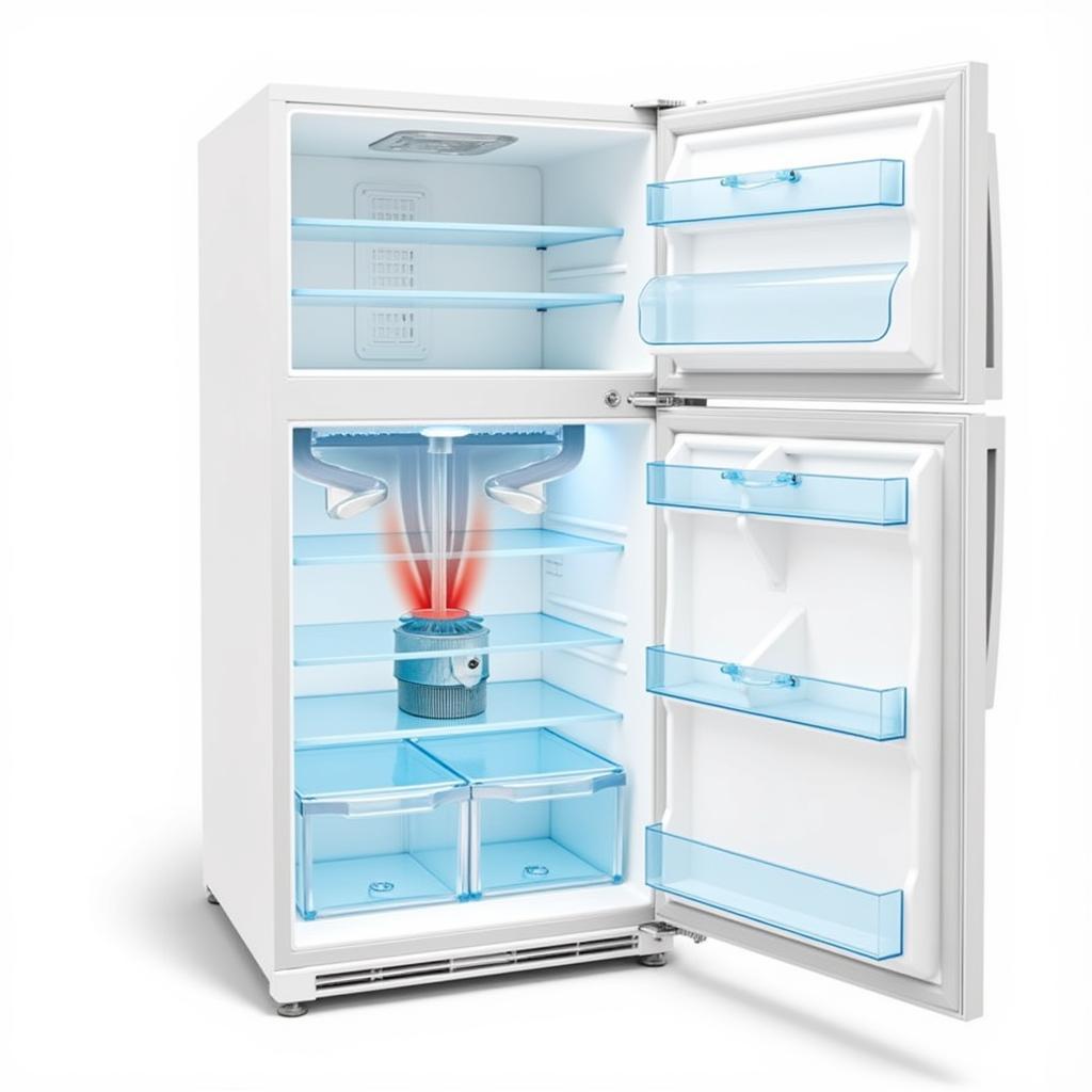 Diagram of a Frost-Free Refrigerator