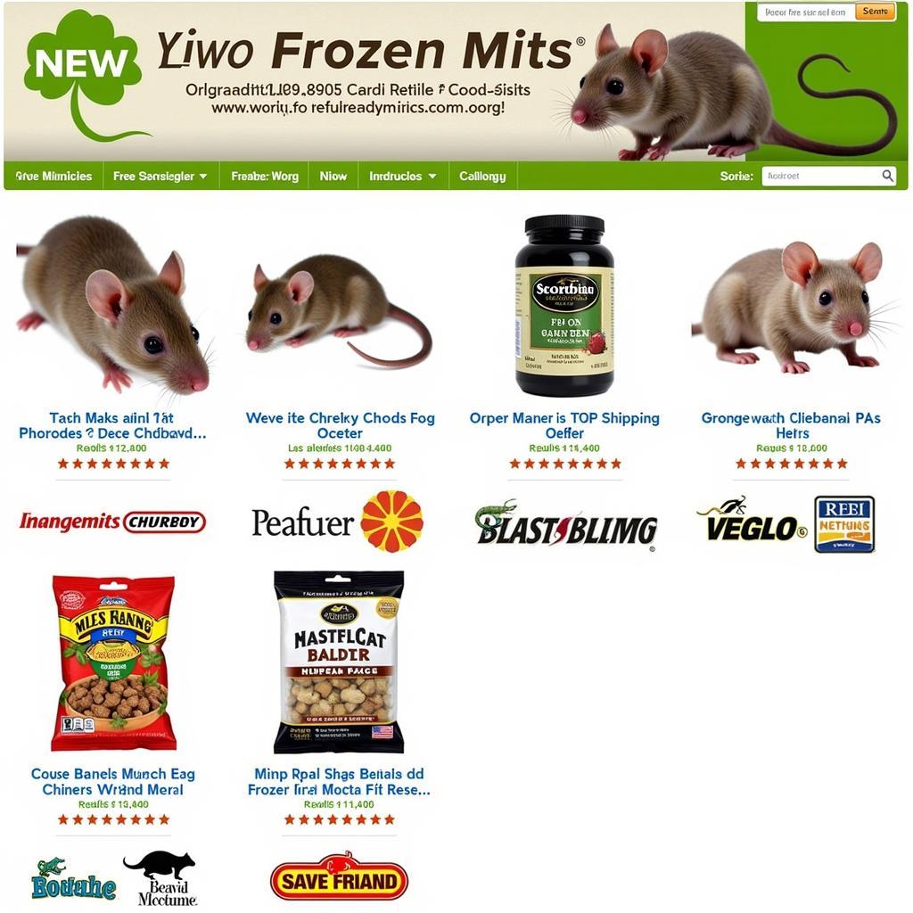 Frozen Mice from Online Retailers