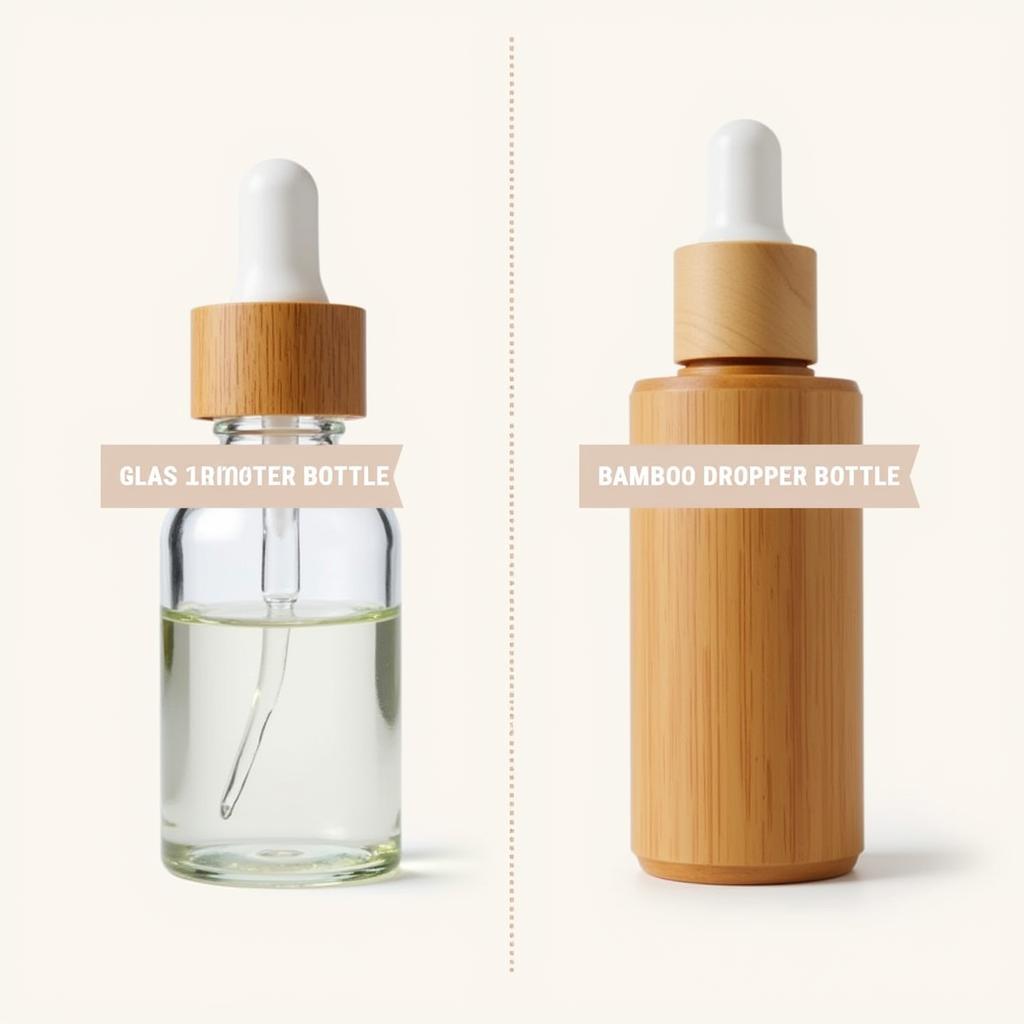 Glass vs Bamboo Dropper Bottles