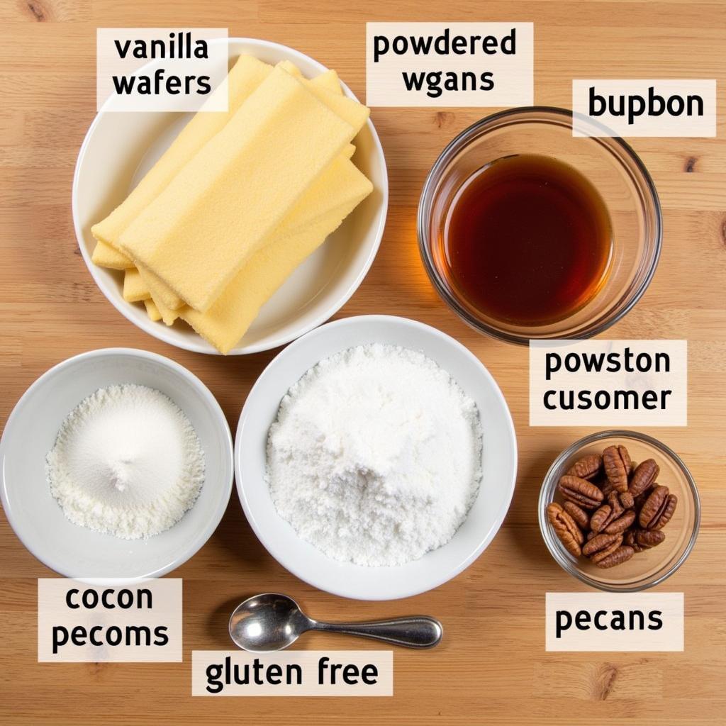 Gluten-Free Bourbon Balls Ingredients