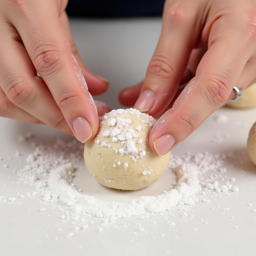 Rolling Gluten-Free Bourbon Balls