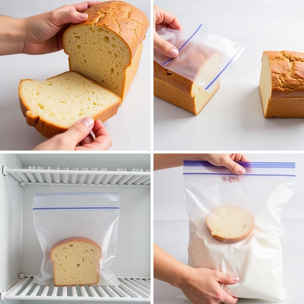 Storing gluten-free bread in the freezer