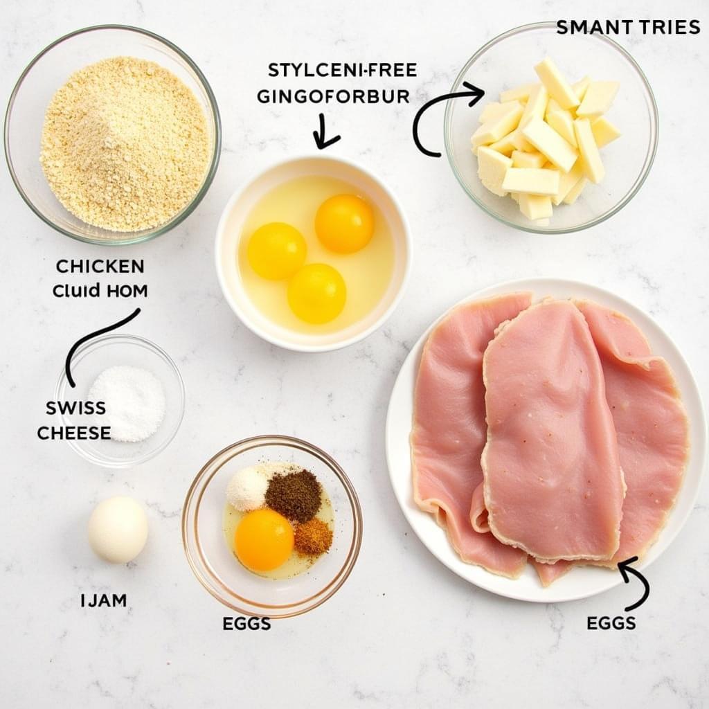 Gluten Free Chicken Cordon Bleu Ingredients