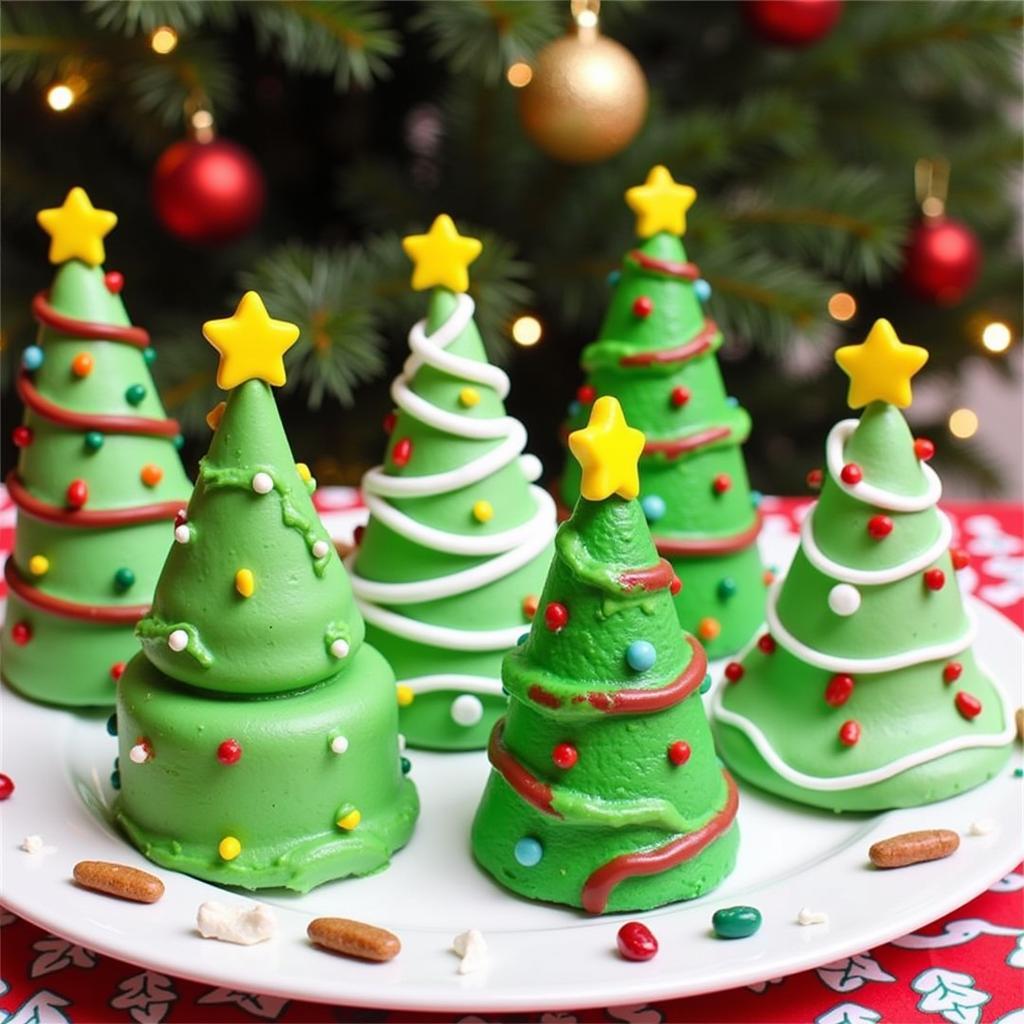 Gluten-Free Christmas Tree Cakes Display