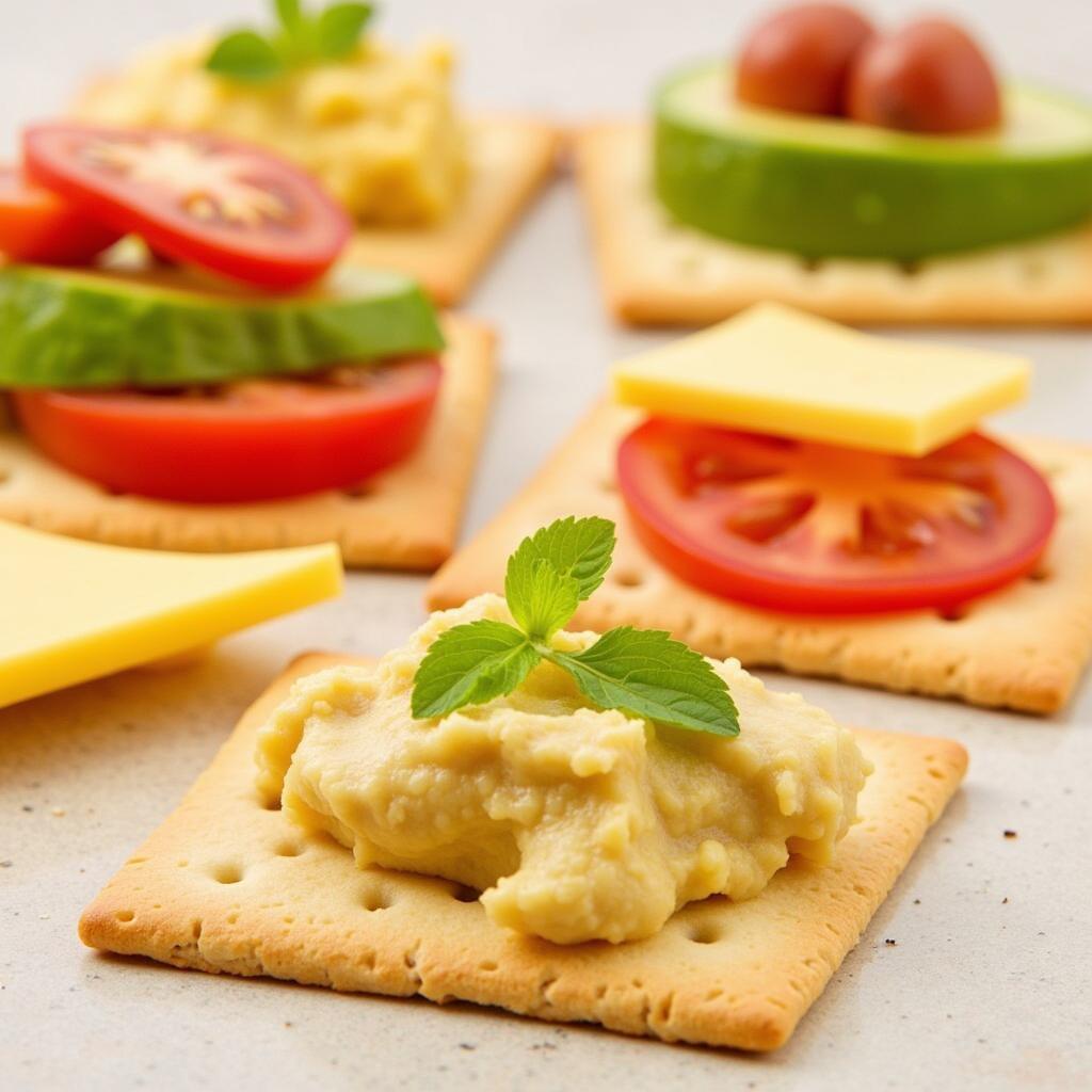 Gluten-Free Club Crackers with Toppings