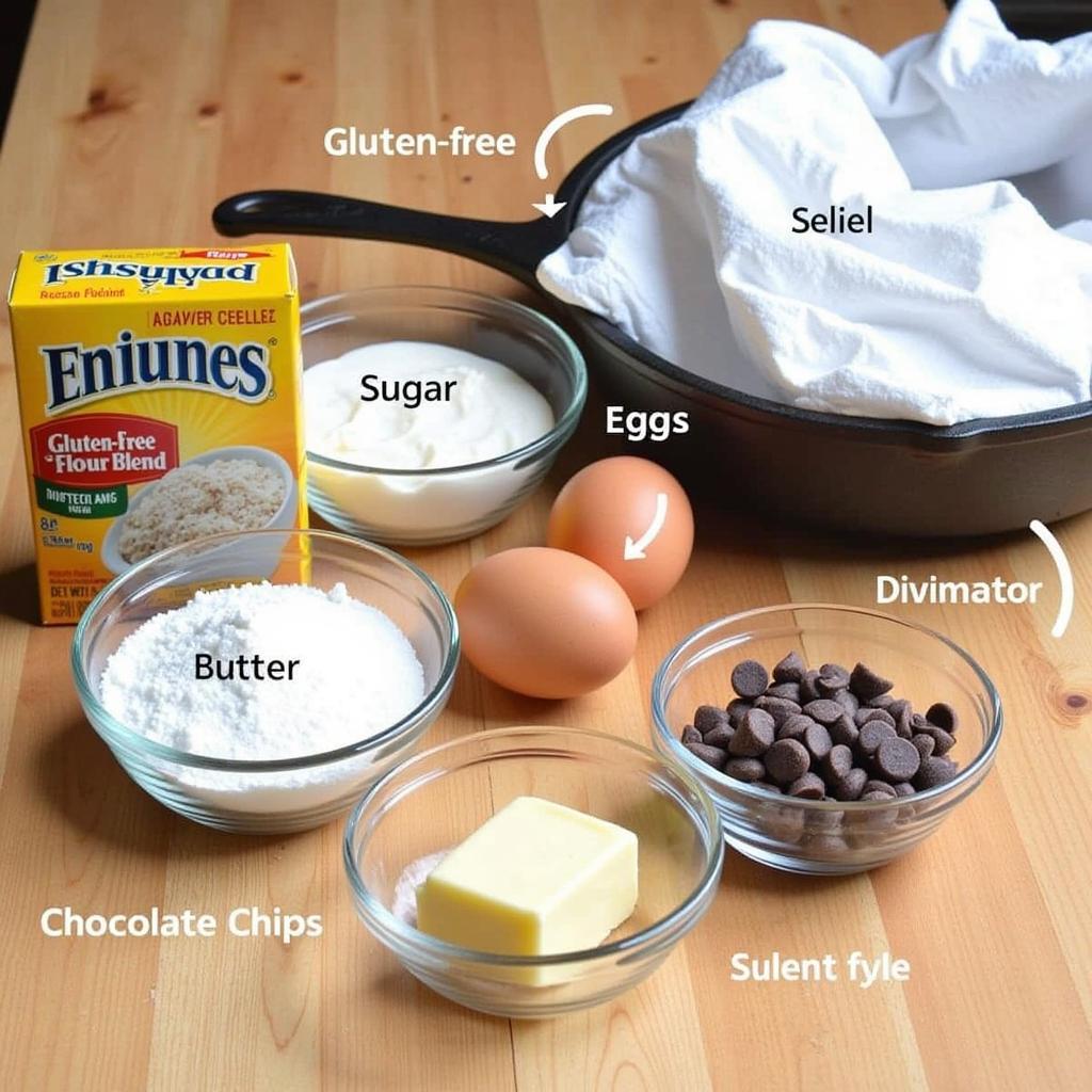 Gluten Free Cookie Skillet Ingredients