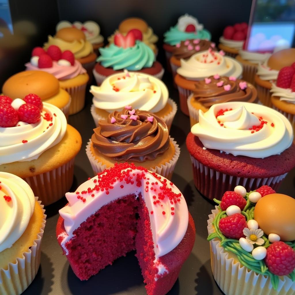 Gluten-Free Cupcake Bakery Display