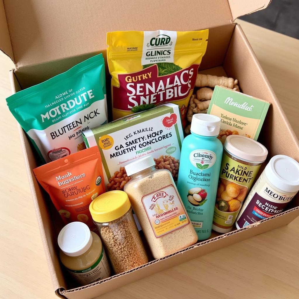 Gluten-Free Food Box with Diverse Products