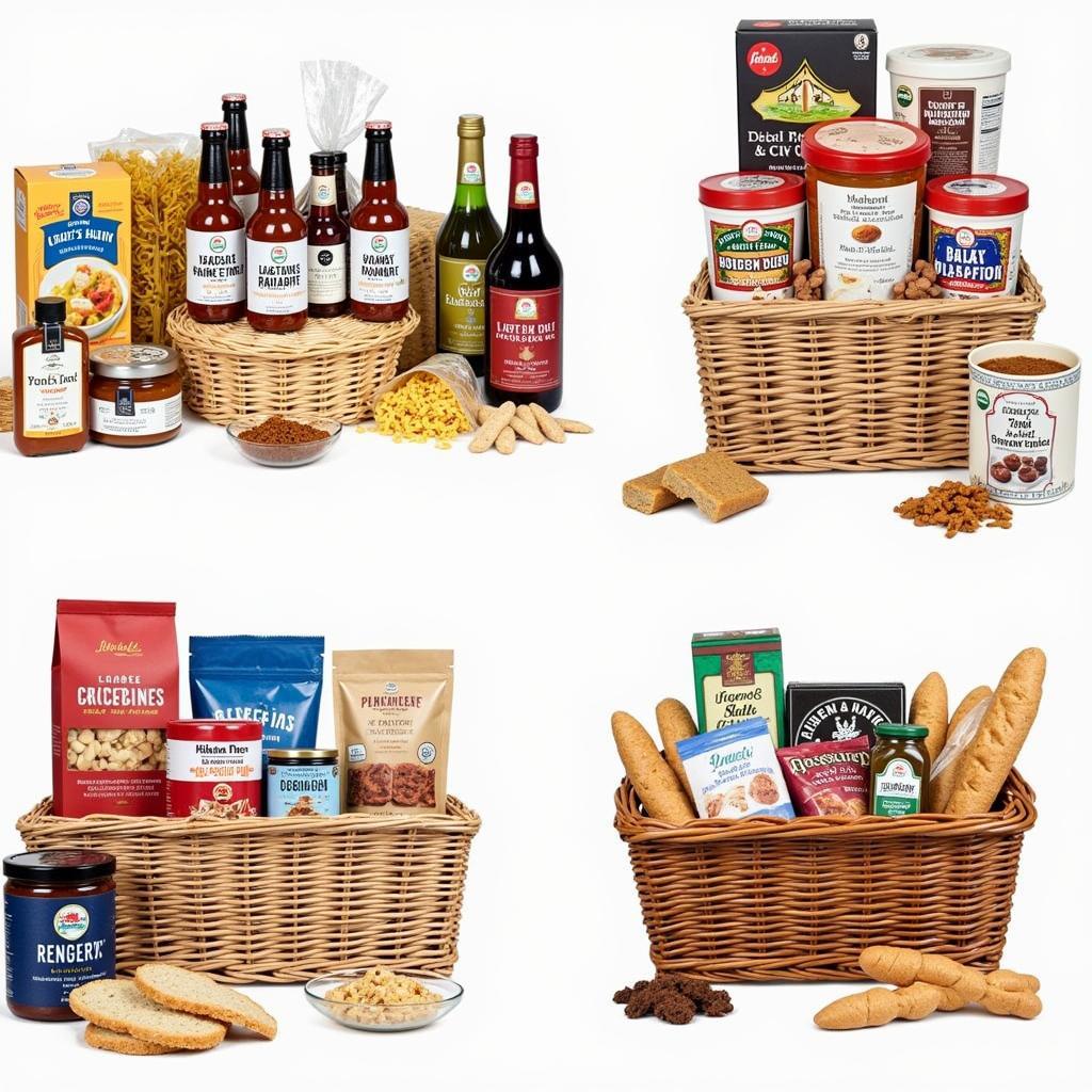 Gluten Free Hamper Variety showcasing different types of gluten-free products, including snacks, baking mixes, and pantry staples.