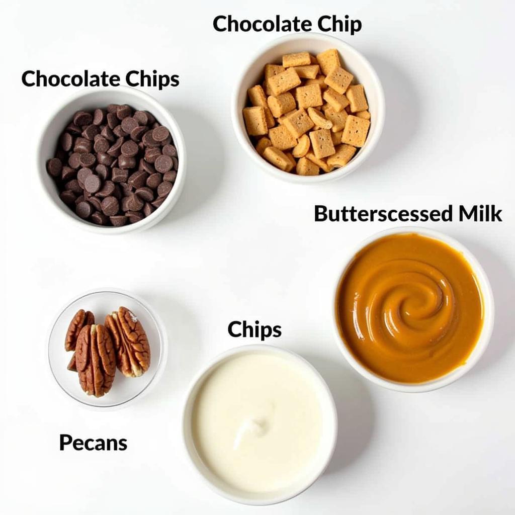 Gluten Free Hello Dolly Bar Ingredients