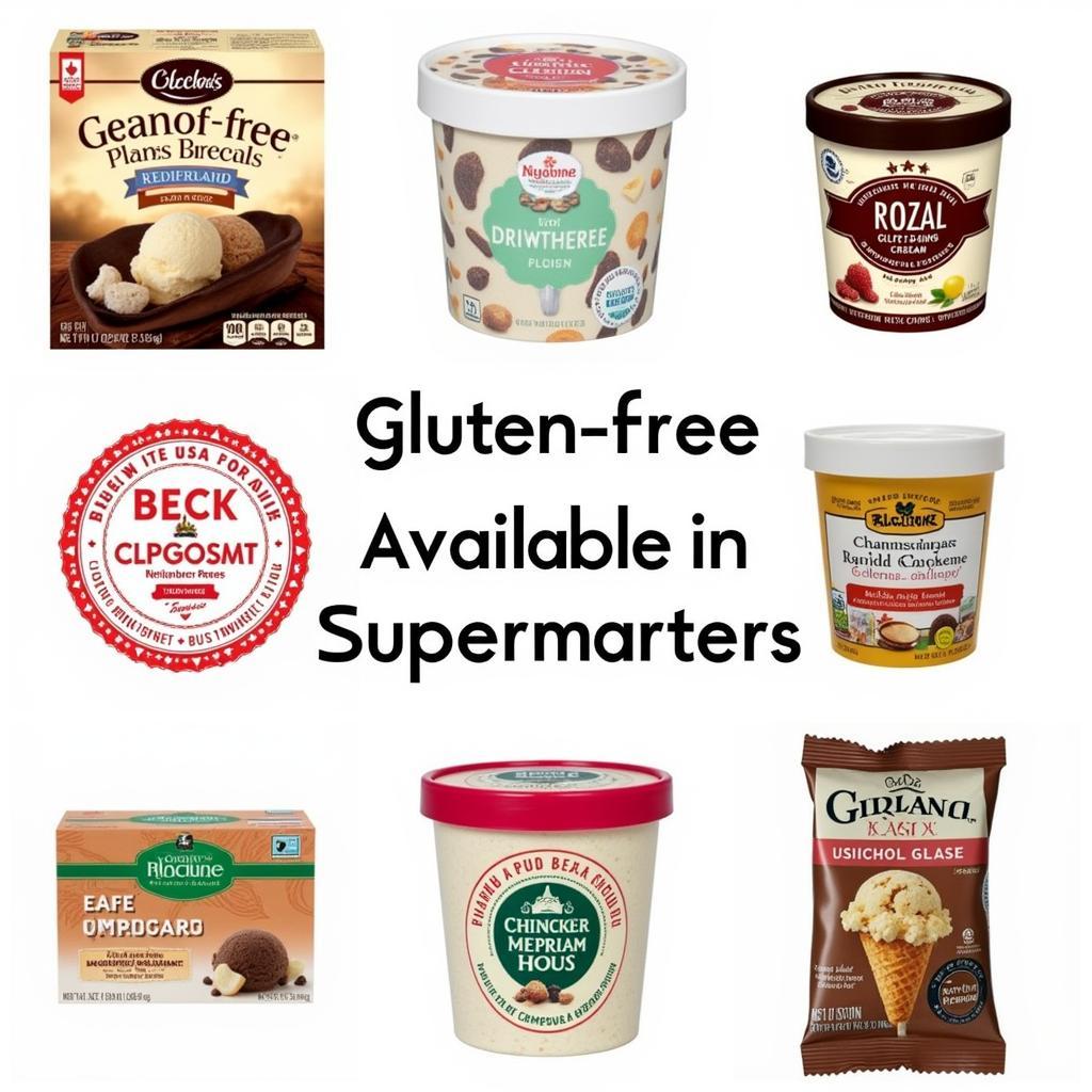 Various Gluten-Free Ice Cream Brands