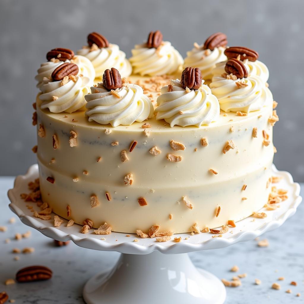 Decorated Gluten-Free Italian Cream Cake