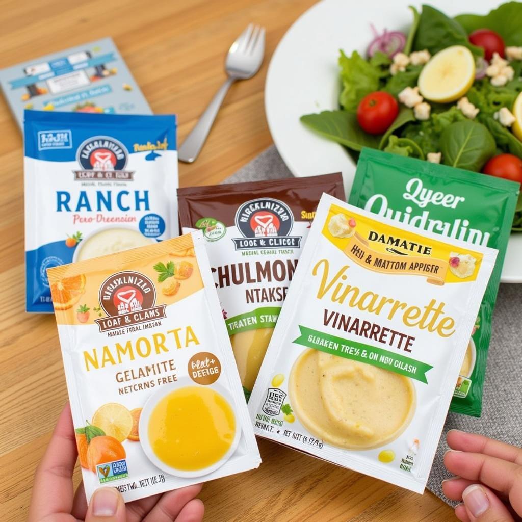 Variety of Gluten Free Salad Dressing Packets