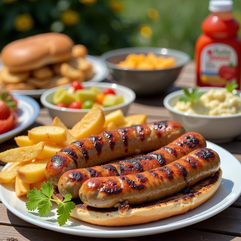 Gluten-Free Sausage at a BBQ