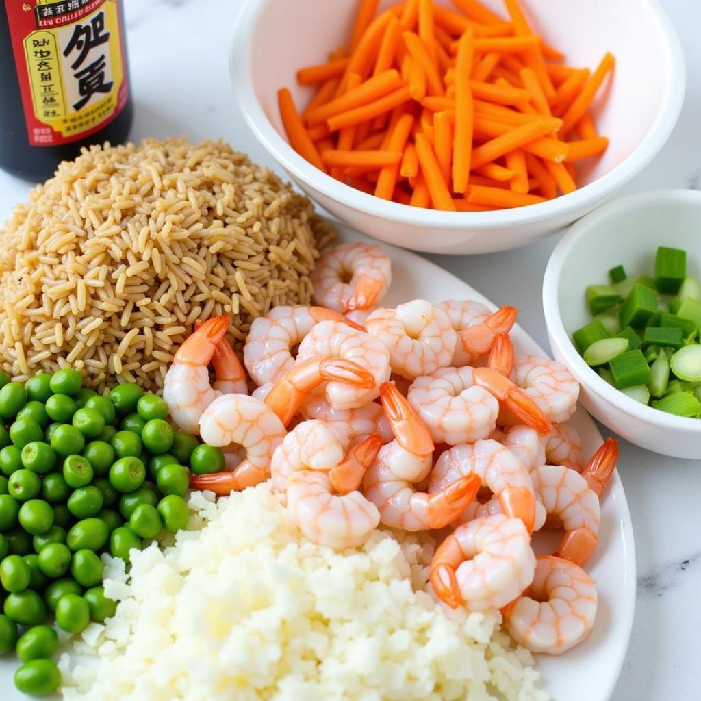 Gluten-Free Shrimp Fried Rice Ingredients