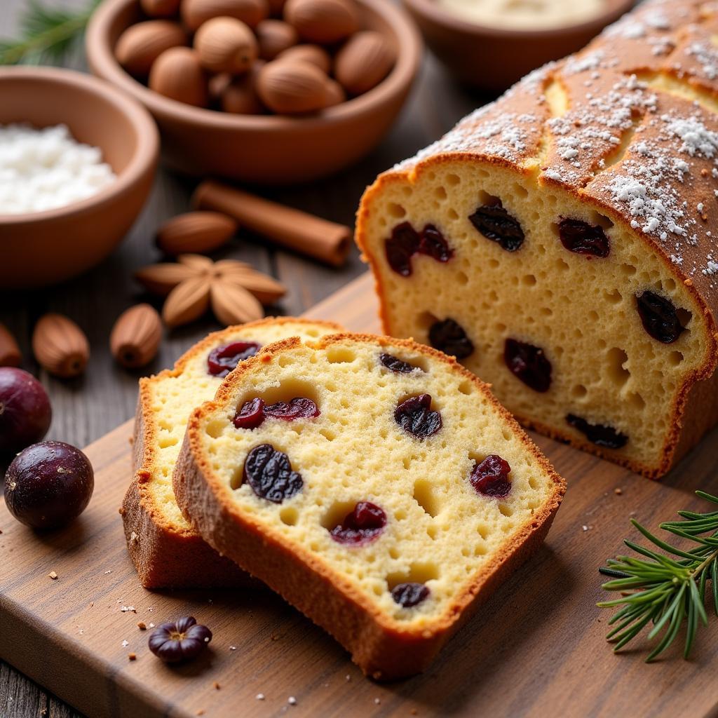 Close-up of Gluten-Free Stollen Ingredients