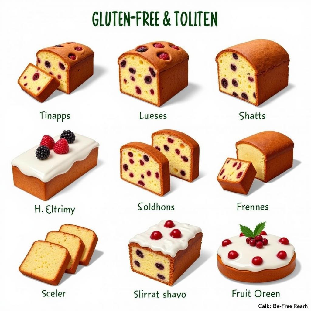 Various Gluten-Free Stollen Options