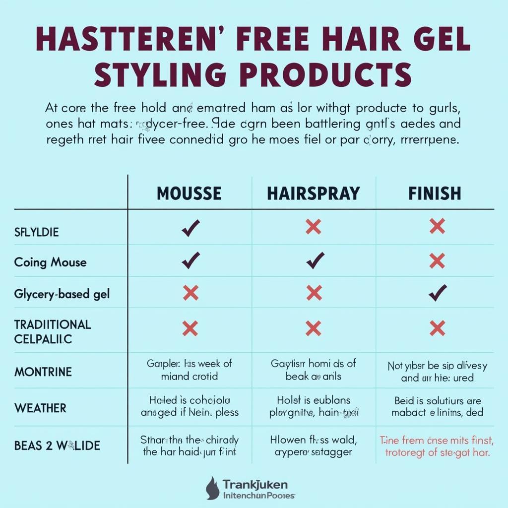 Comparing Glycerin-Free Hair Gel with Other Styling Products