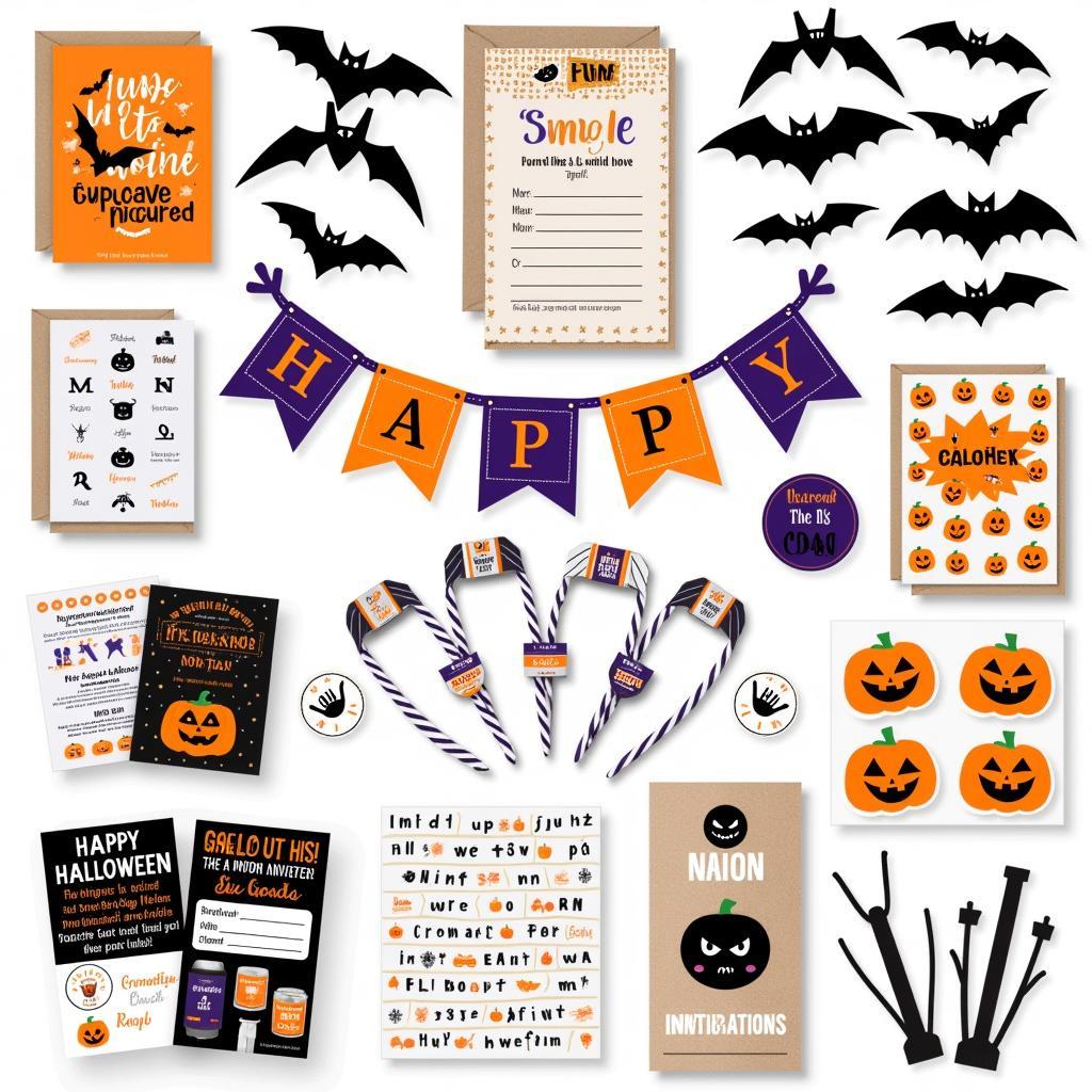 A Variety of Halloween Decor Printables