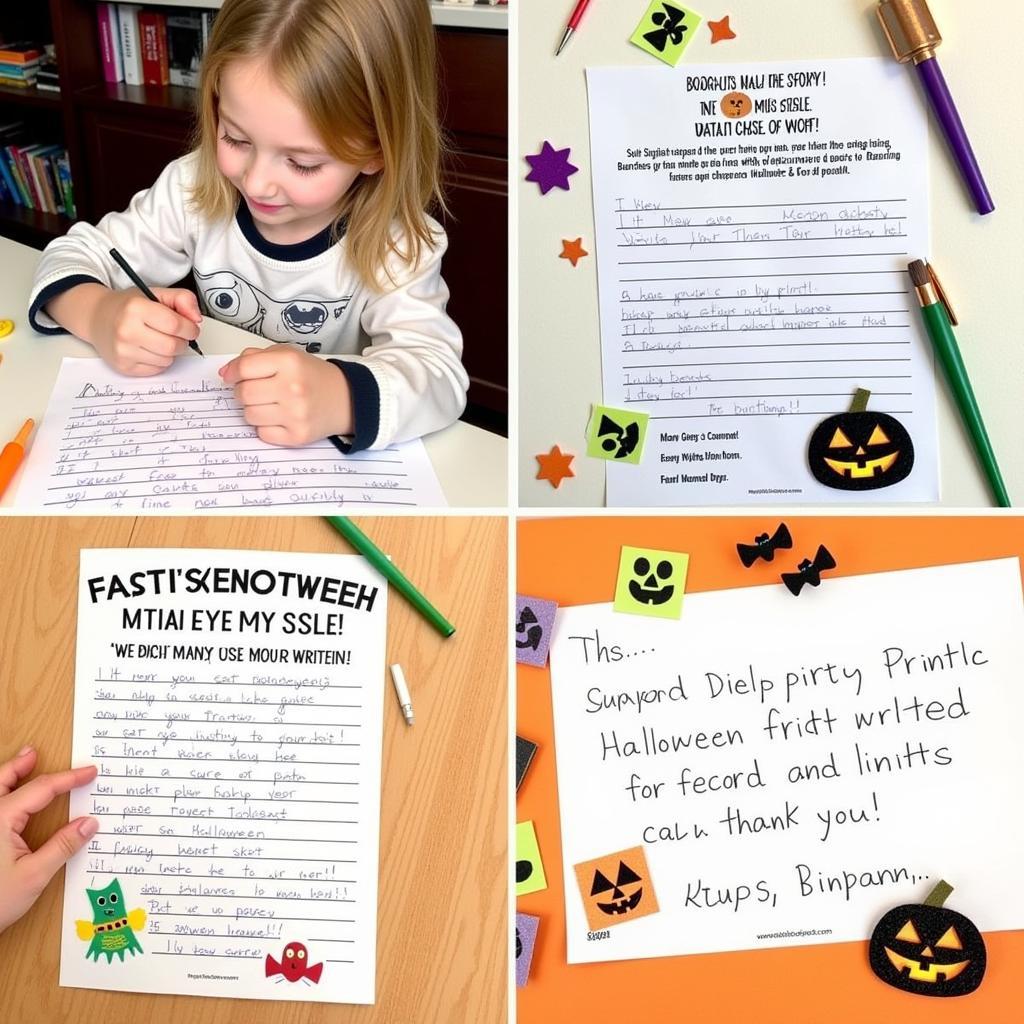 Halloween Writing Paper Creative Ideas