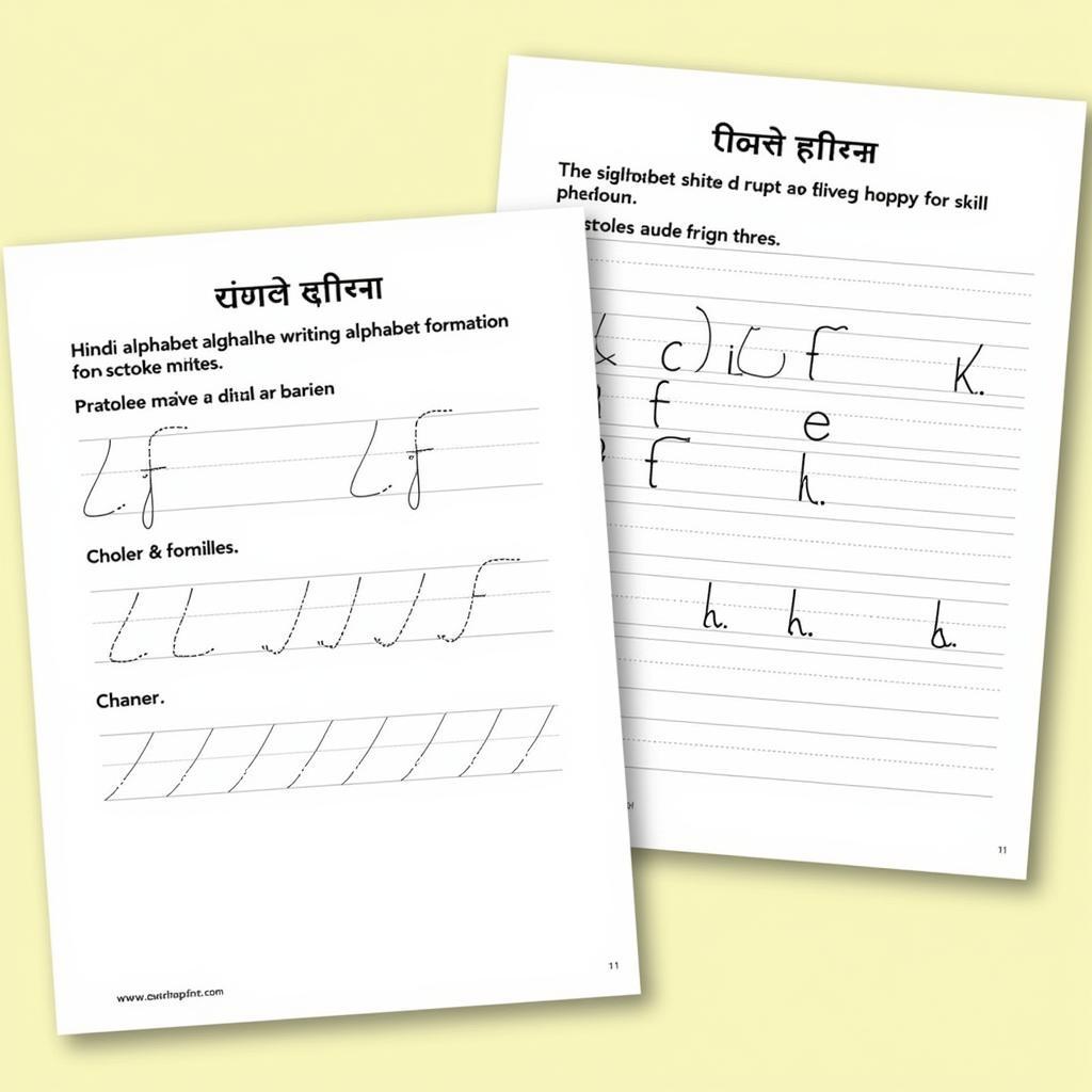 Hindi Alphabet Writing Practice PDF Book