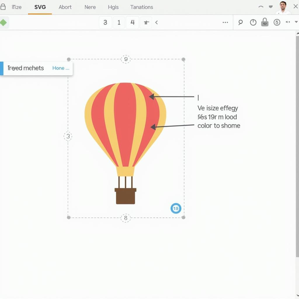 Hot Air Balloon SVG in Design Software