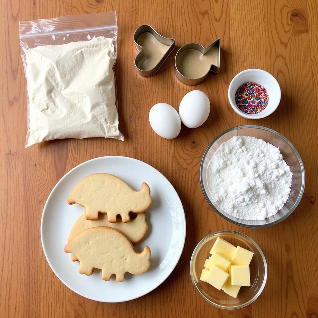 Ingredients for Gluten-Free Frosted Animal Cookies