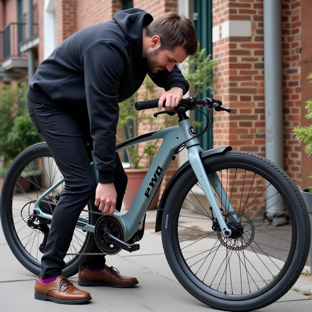 Inspecting a Free Bicycle in Rochester NY